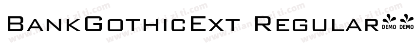 BankGothicExt Regular字体转换